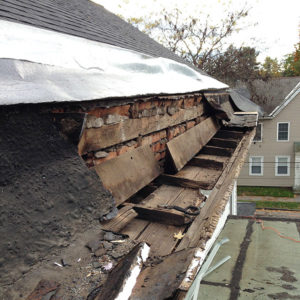 Damaged Gutters on Home Needs Repair