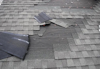 roof damage - repair by rain carriers Ava