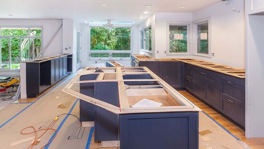 kitchen remodel workspace - rain carriers