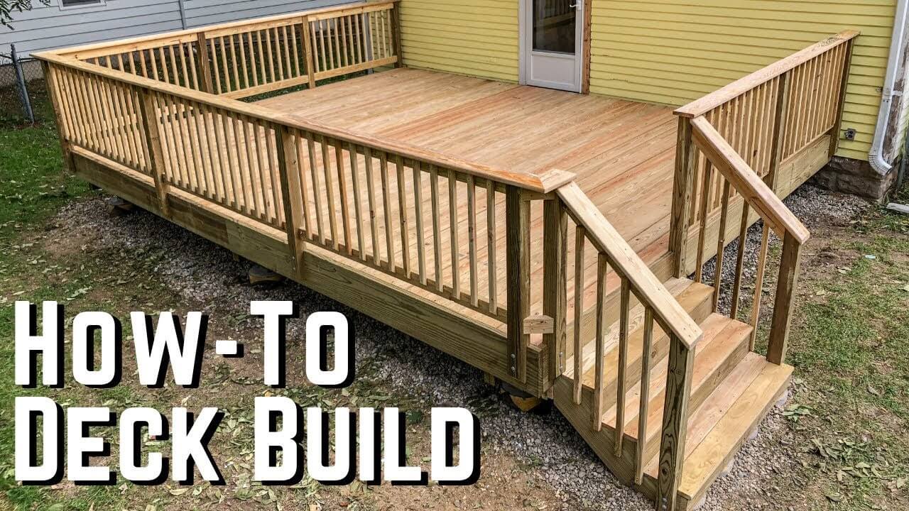 how to build a deck on a house pic